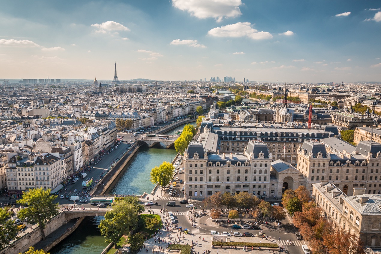Summer in Paris France